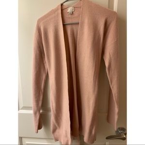 Peach Tie Back Cardigan